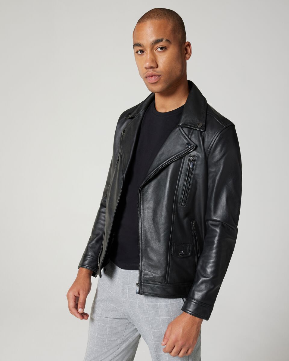 Leather Asymmetric Biker